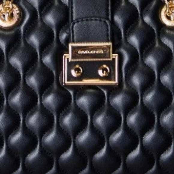 NWT David Jones Quilted PU Leather Handbag - Picture 5 of 5